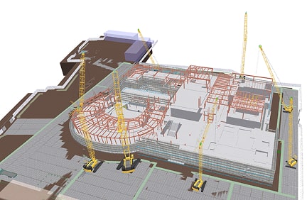 ステップ03：躯体工事・鉄骨工事