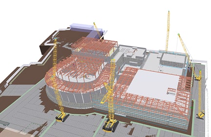 ステップ04：躯体工事・鉄骨工事・外装・防水工事
